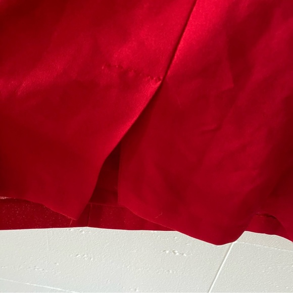 Vintage Red Dress with Flower Appliqués - Picture 13 of 13